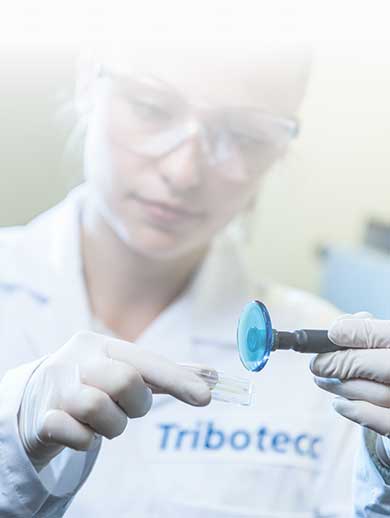 Woman with Tribotecc Product
